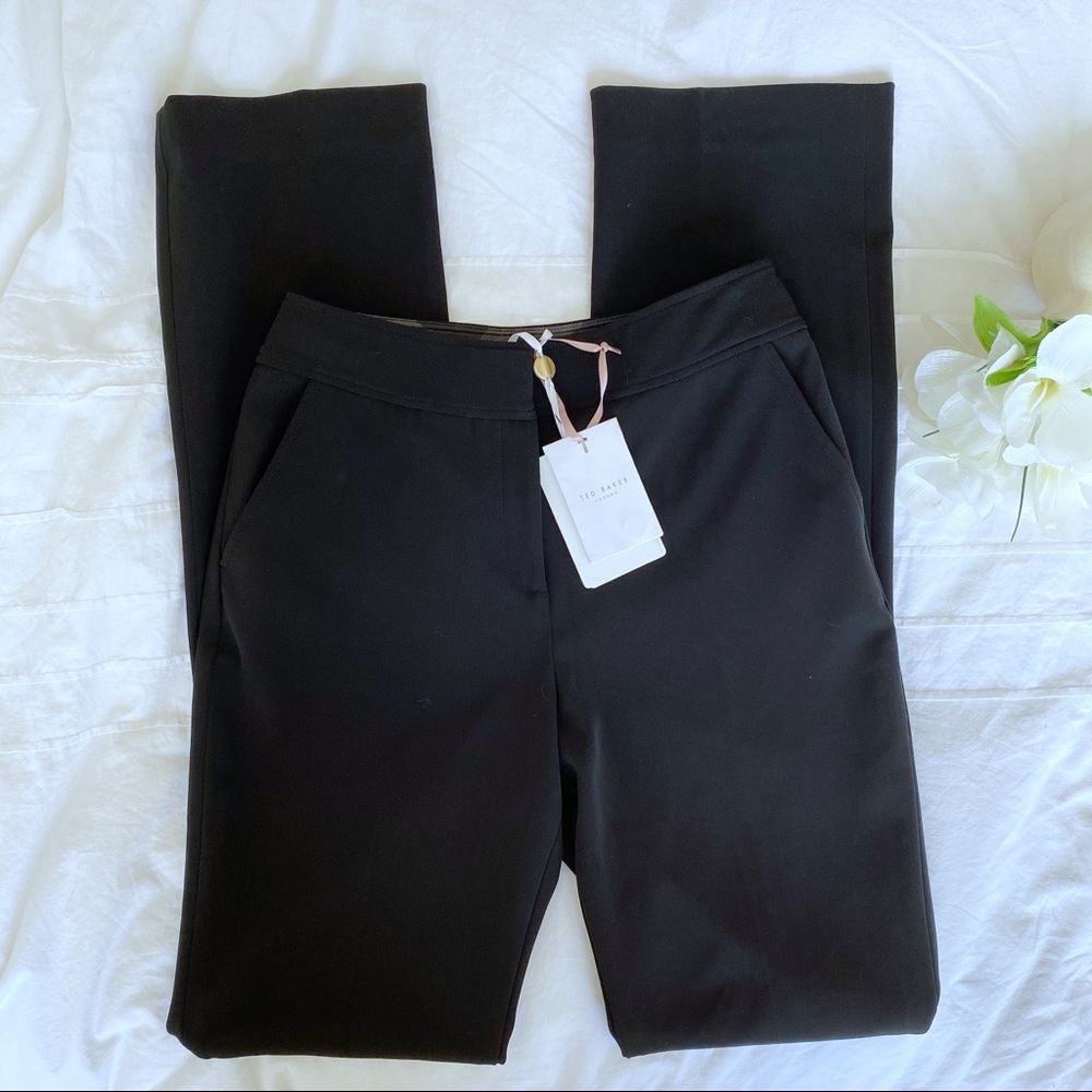 NWT Ted Baker black slacks pants size 0
